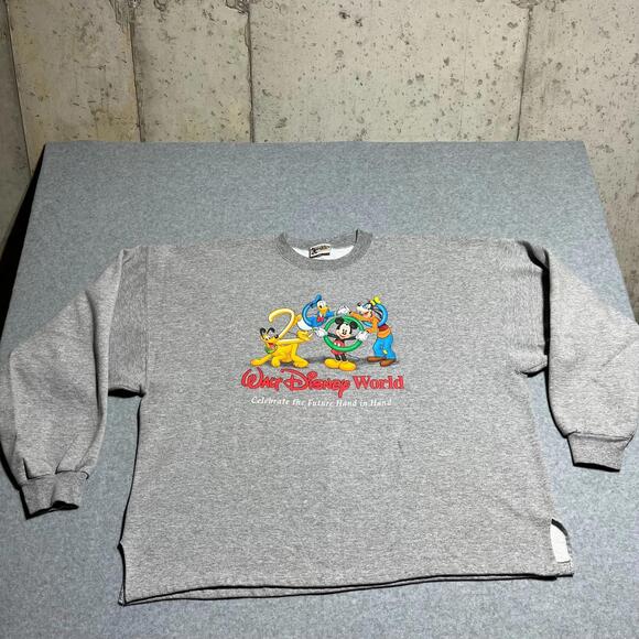 Disney Other - Vintage 2000 Walt Disney World Sweatshirt Mens XXL Goofy Mickey Pluto Cartoon